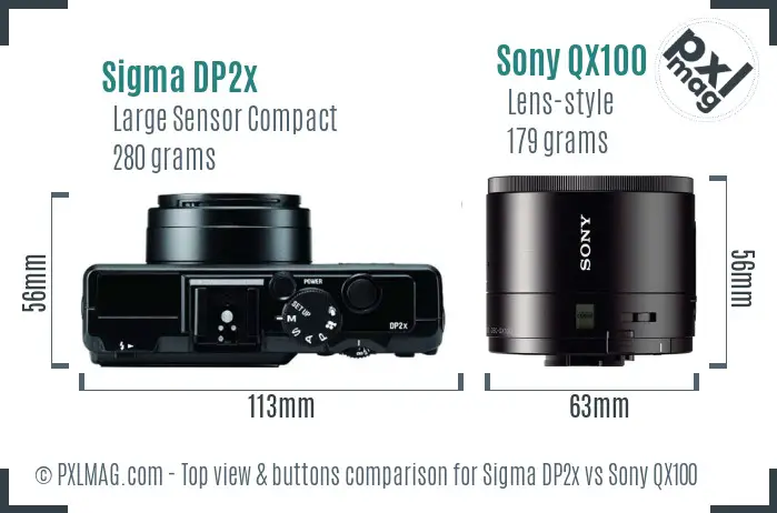 Top view design and control layout comparison