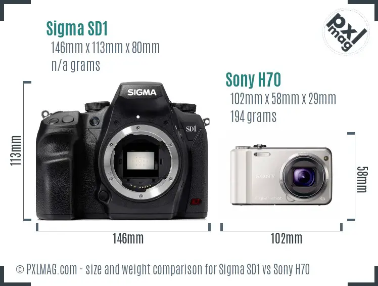 Side-by-side size comparison