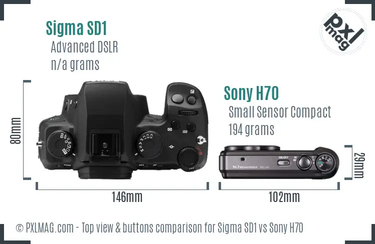Top view design and control layout comparison