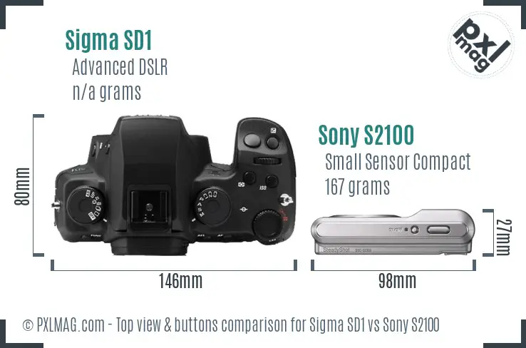 Top view design and control layout comparison
