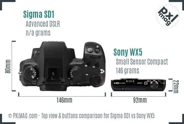 Top view design and control layout comparison