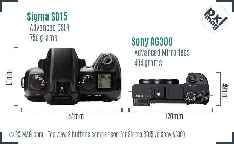 Top view design and control layout comparison