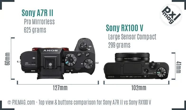 Top view design and control layout comparison