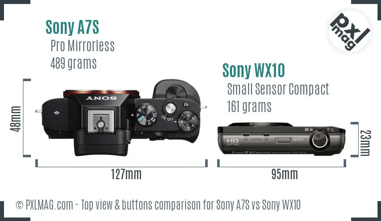 Top view design and control layout comparison