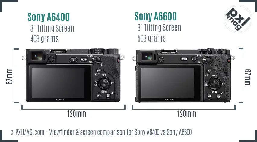 difference between sony a6400 and a6600