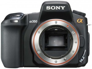 Sony Alpha DSLR-A350 front Sony Alpha DSLR-A350 front