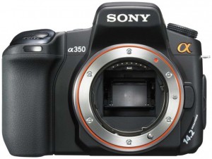 Sony Alpha DSLR-A350 front