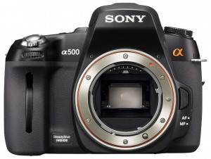 Sony Alpha DSLR-A500 front