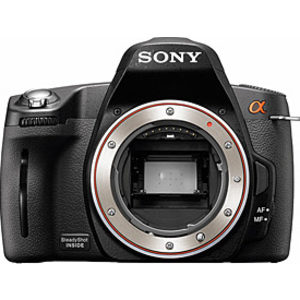 Sony Alpha DSLR-A390 front Sony Alpha DSLR-A390 front