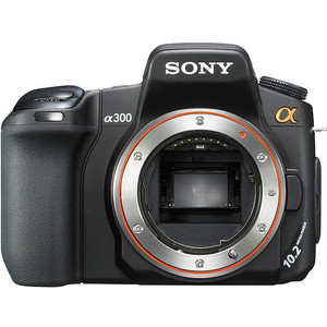 Sony Alpha DSLR-A300 front