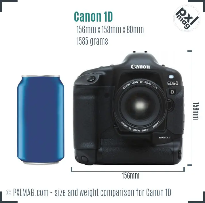 Canon EOS-1D dimensions scale