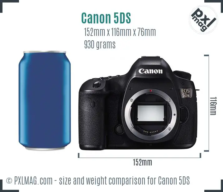 Canon EOS 5DS dimensions scale