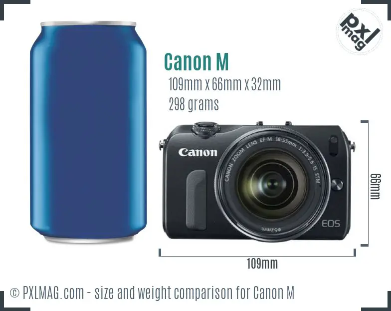 Canon EOS M dimensions scale