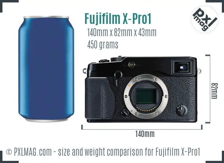 Fujifilm X-Pro1 dimensions scale