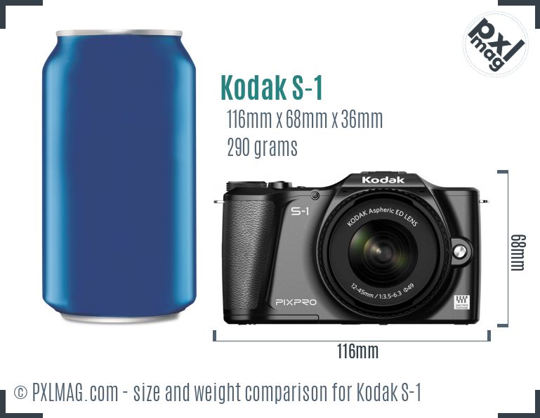 Kodak Pixpro S-1 dimensions scale