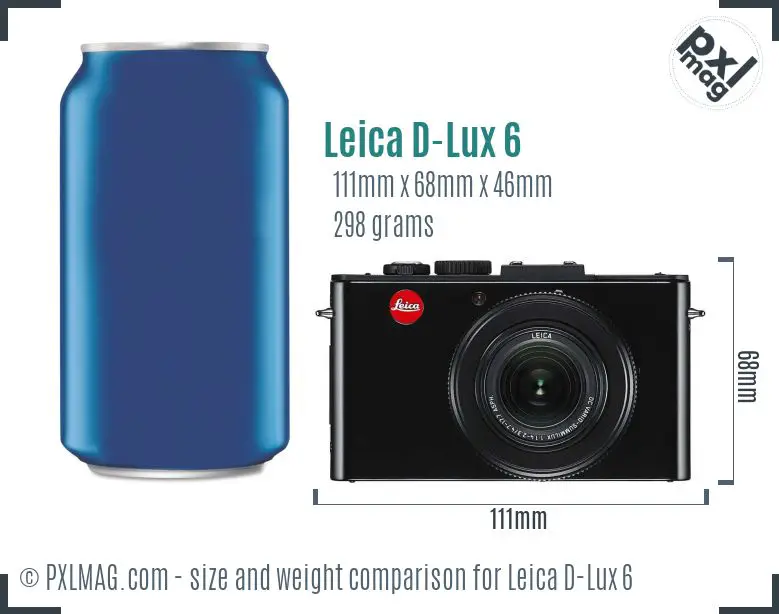 Leica D-Lux 6 dimensions scale