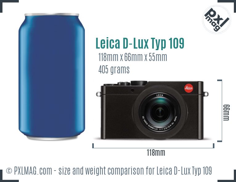 Leica D-Lux Typ 109 dimensions scale