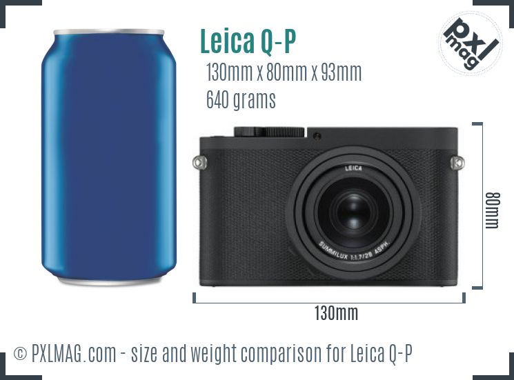 Leica Q-P dimensions scale