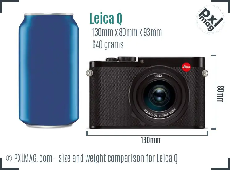 Leica Q dimensions scale