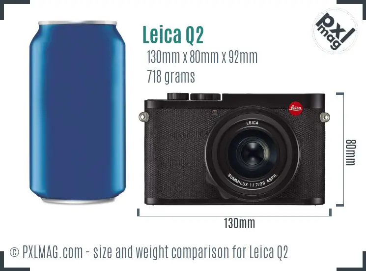 Leica Q2 dimensions scale