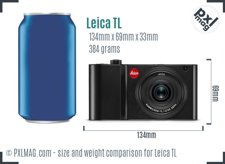 Leica TL dimensions scale