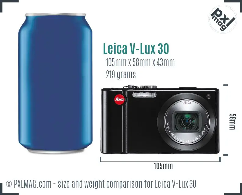 Leica V-Lux 30 dimensions scale