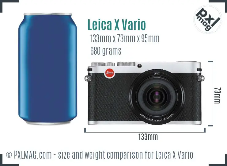 Leica X Vario dimensions scale
