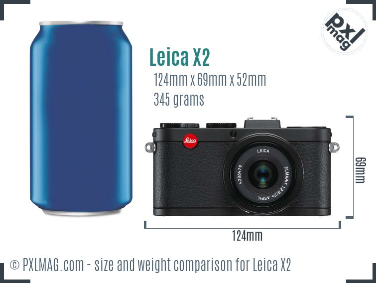 Leica X2 dimensions scale