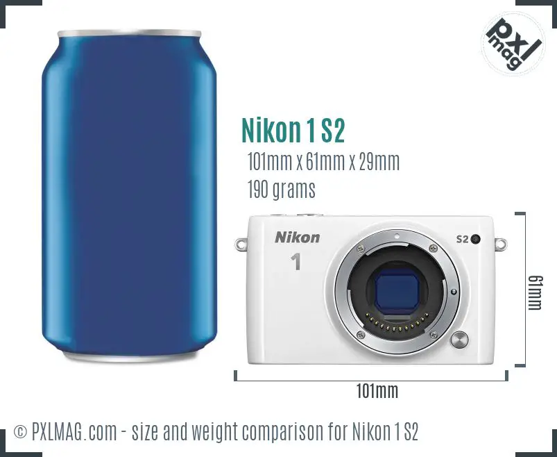 Nikon 1 S2 dimensions scale