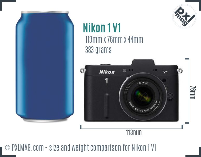 Nikon 1 V1 dimensions scale