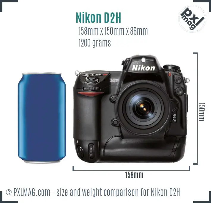 Nikon D2H dimensions scale
