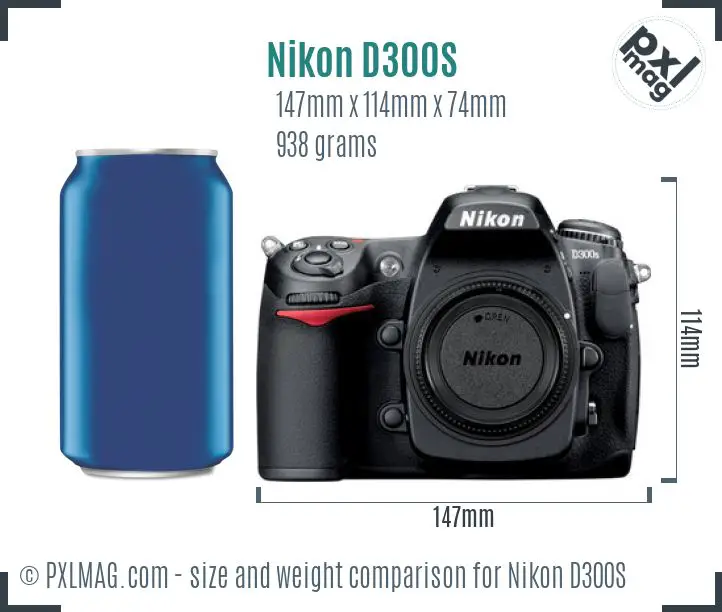 Nikon D300S dimensions scale