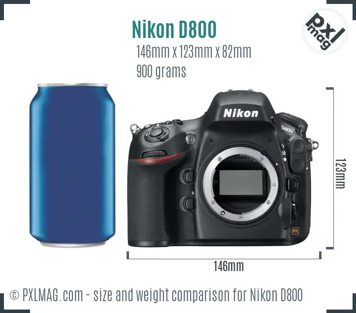 Nikon D800 dimensions scale