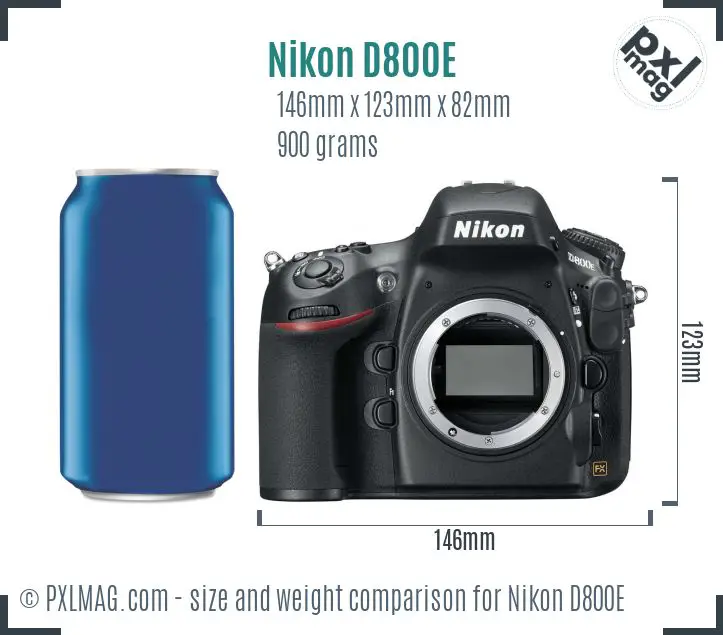 Nikon D800E dimensions scale