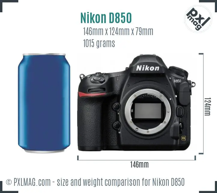 Nikon D850 dimensions scale
