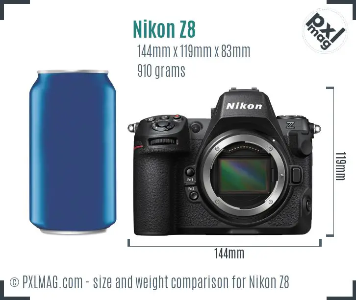 Nikon Z8 dimensions scale