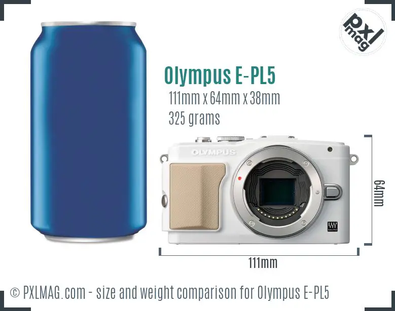 Olympus PEN E-PL5 dimensions scale