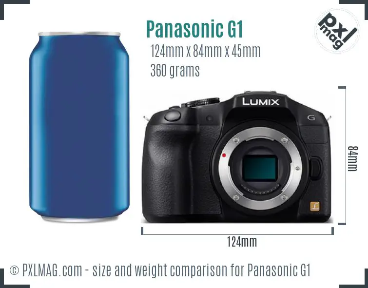 Panasonic Lumix DMC-G1 dimensions scale