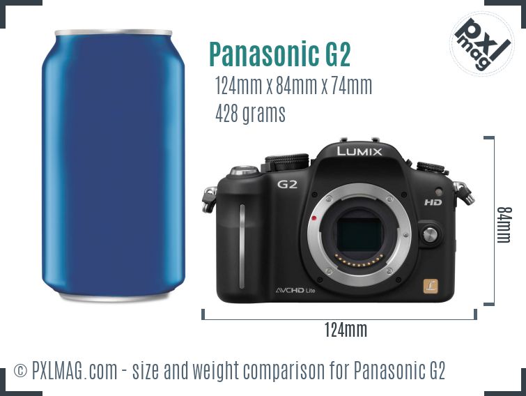 Panasonic Lumix DMC-G2 dimensions scale
