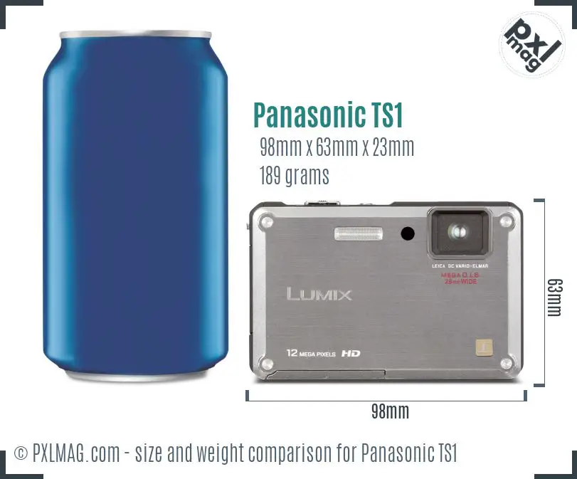 Panasonic Lumix DMC-TS1 dimensions scale