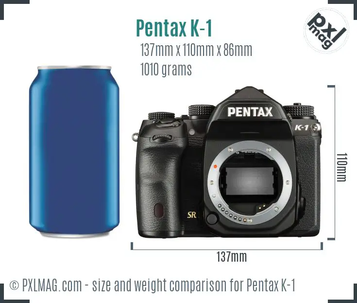 Pentax K-1 dimensions scale
