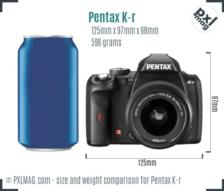 Pentax K-r dimensions scale