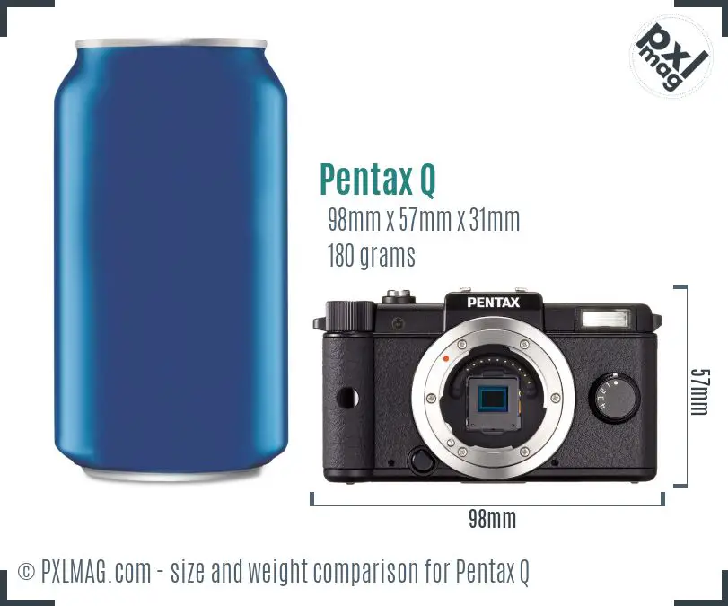 Pentax Q dimensions scale
