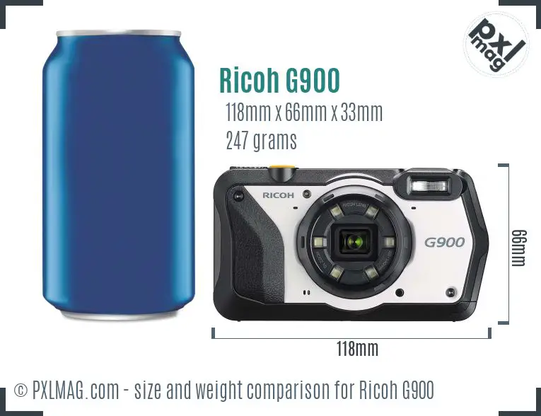 Ricoh G900 dimensions scale