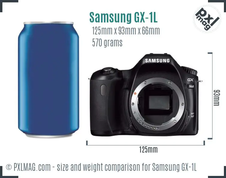 Samsung GX-1L dimensions scale