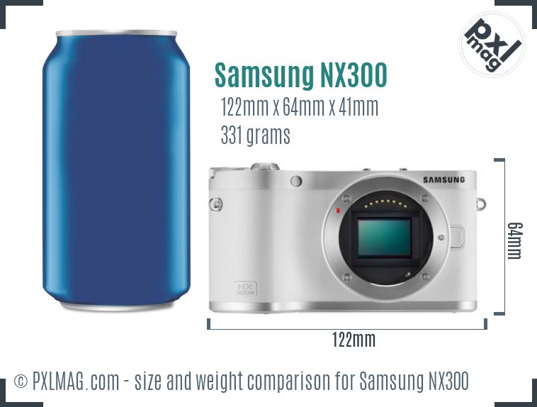 Samsung NX300 dimensions scale