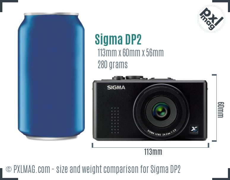Sigma DP2 dimensions scale