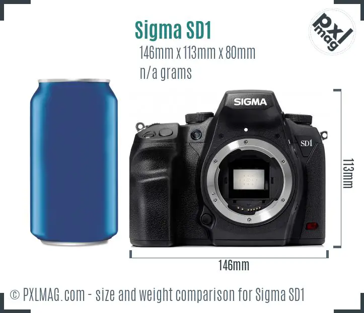 Sigma SD1 dimensions scale