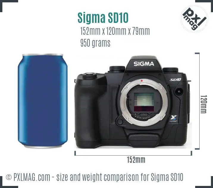 Sigma SD10 dimensions scale