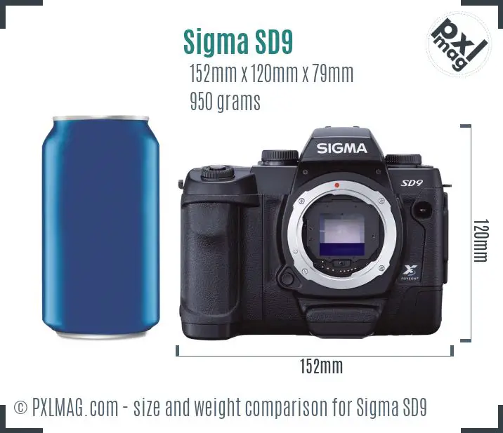 Sigma SD9 dimensions scale